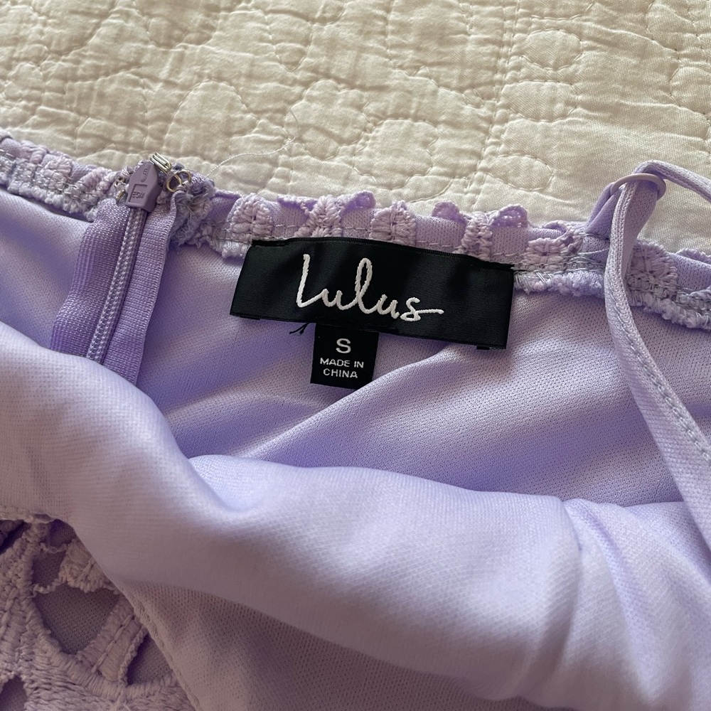 Purple Lulus mini dress in a size S. - Picture 2 of 4